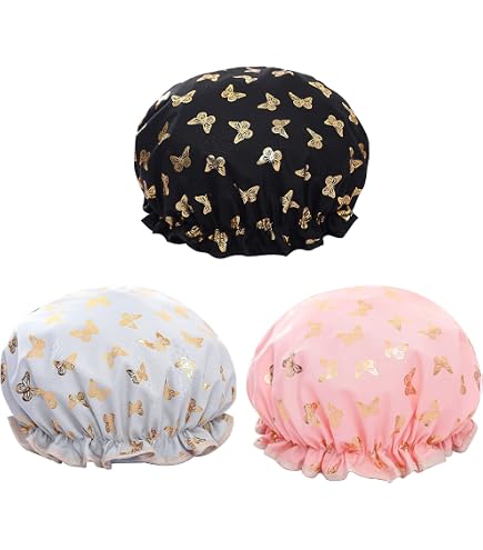 Bonnet De Douche KUROMI Sanrio - 46cm, Noir Rose Translucide, Réutilisable