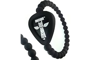 MUZIIKA PICKBANDZ MUZiiKA Guitar Pick Holder Bracelet By Pickbandz in Epic Black - holds up to 4 picks (two MUZiiKA picks included) select Beaded ONLY, w/SKULL or w/CROSS and (UNISEX) size (Large Beaded)