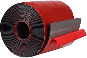 TORRAMI Neoprene Rubber Sheet Rolls with Adhesive Backing (3' Wide x 1/16" Thick x 10' Long) for DIY Weather Stripping & Gasket Seal