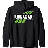 Retro Vintage KAWASAKI Green City for Men or Women Zip Hoodie