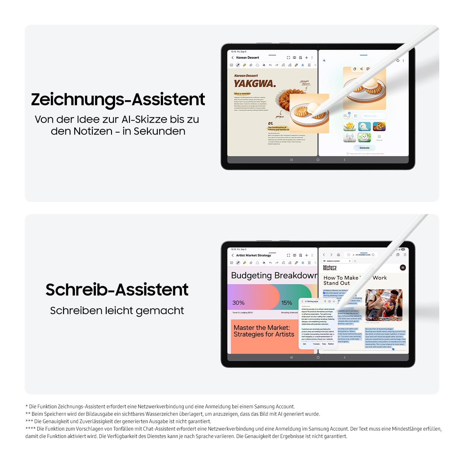 Samsung Galaxy Tab S11, AI Tablet, Wi-Fi, Leichtes Design, Vielseitige KI-Tools, DeX, 128 GB Speicher, 12 GB RAM, Lange Akkulaufzeit, Gray, 3 Jahre Herstellergarantie [Exklusiv auf Amazon] 4