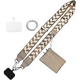 Cell Phone Lanyard with Wallet - Anti-Theft Crossbody Adjustable Phone Strap for Most Smartphones, for Men & Women