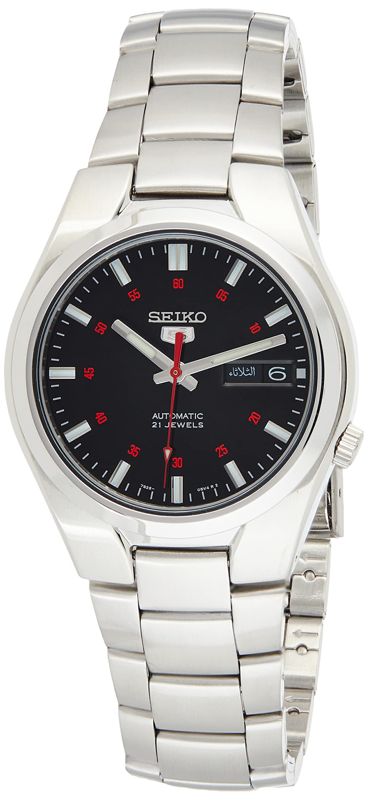 Seiko Mens Automatic Watch, Analogue Classic Display and Stainless Steel Strap SNK617K1