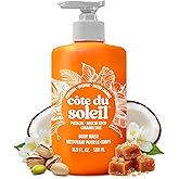 PB ParfumsBelcam Côte du Soleil Body Wash for Women – Warm Beachy Gourmand Scent with Pistachio, Coconut & Salted Caramel – Moisturizing Shower Gel, Hydrating Body Wash for Daily Use, 16.9 fl oz