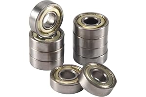 Vernijtrdy 6000Z 10mm x 26mm x 8mm Sealed Deep Groove Radial Ball Bearings 10 Pcs