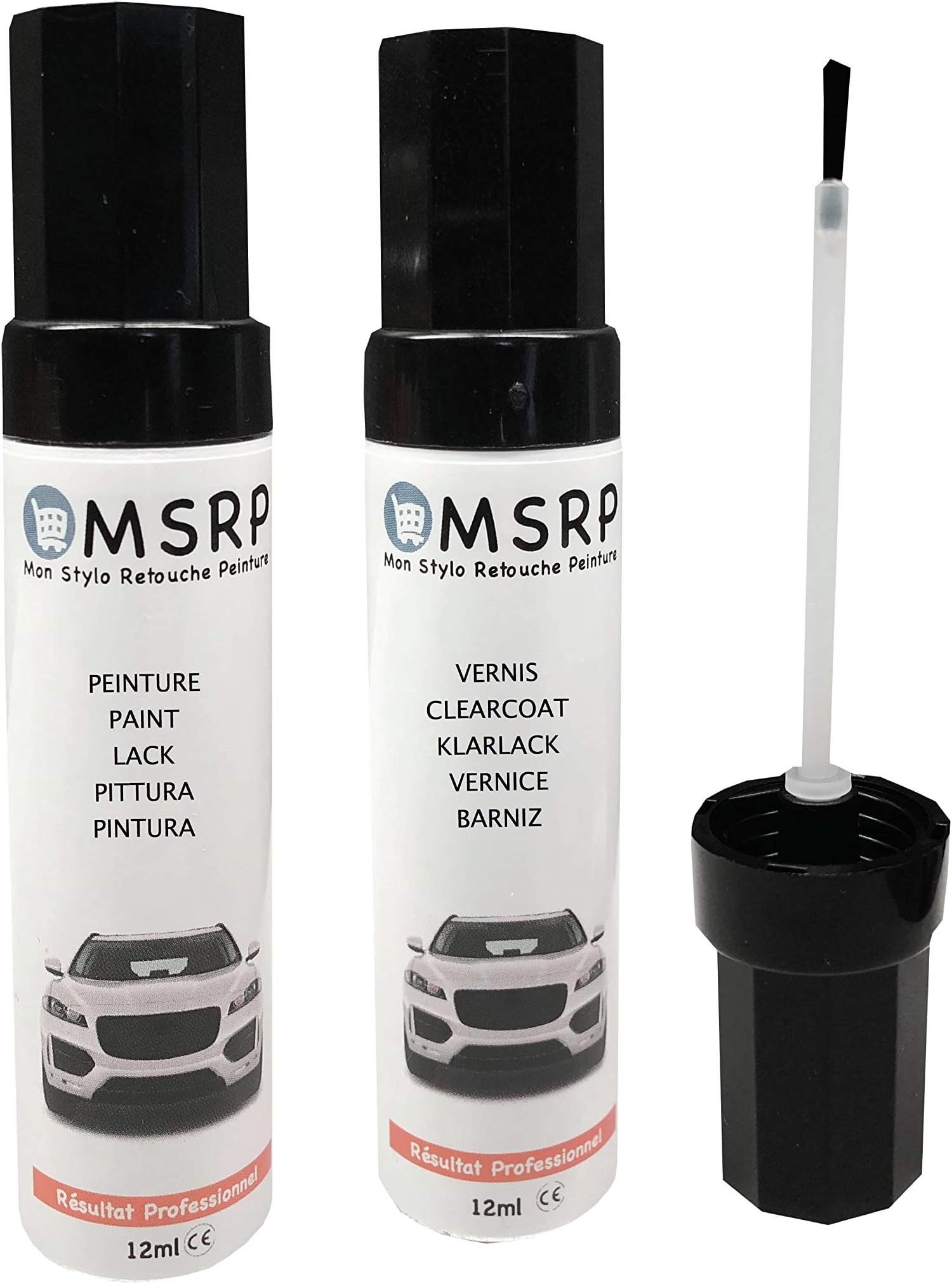 MSRP Paint Touch-up Pen Kit SMART C21L Black Jack