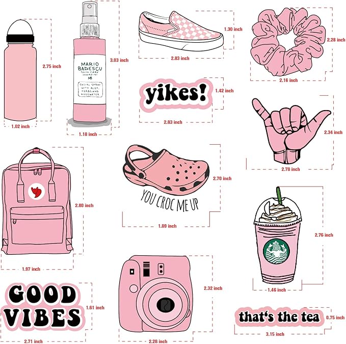Amazon Com Vsco Vinyl Stickers Aesthetic Trendy Vsco Girl