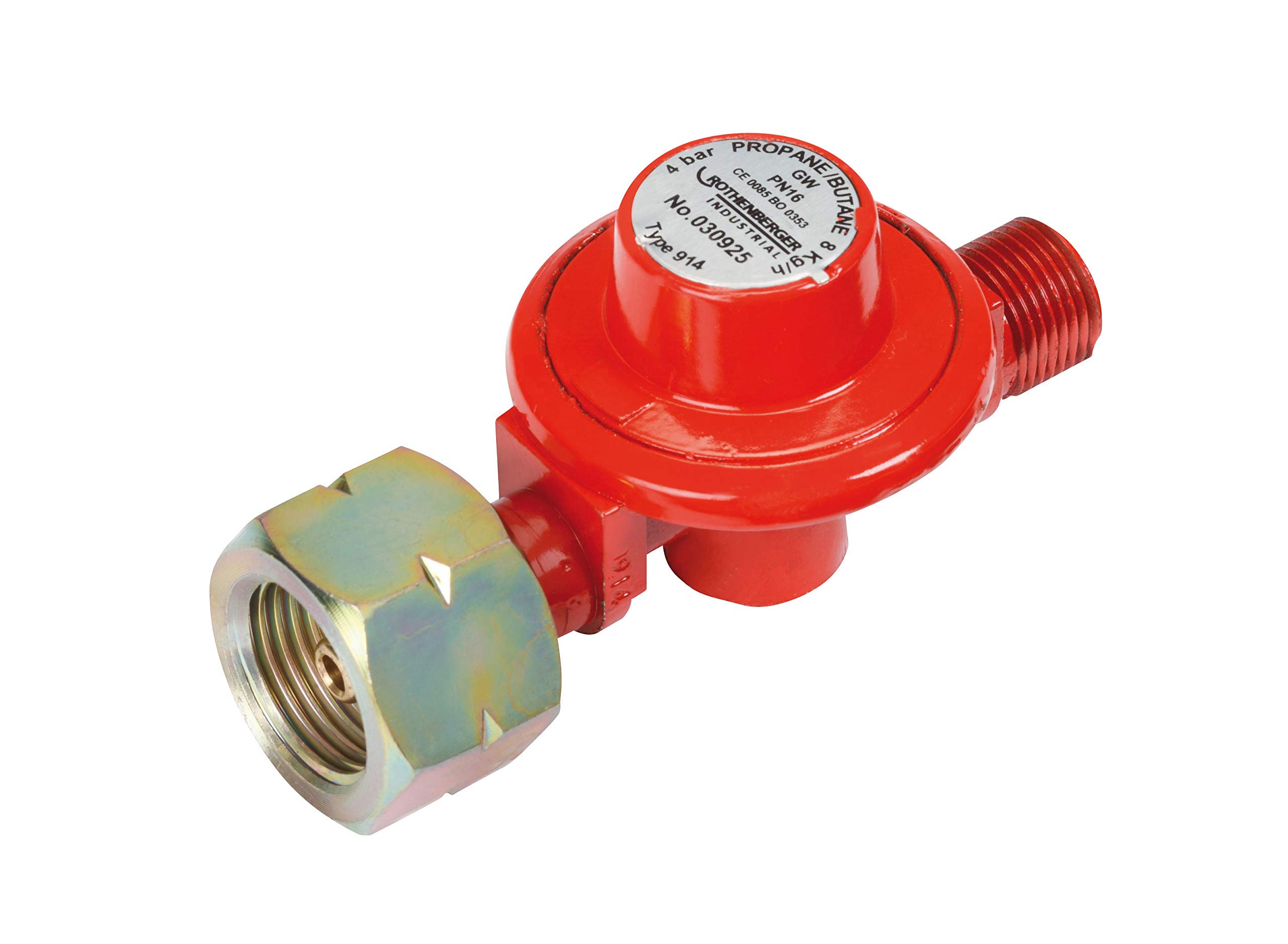 ROTHENBERGER Industrial Propane Constant Regulator for Heat up Torches, Flame Down Torches, Weed Eaters with 3/8" Connection, 5 & 11kg cylinders