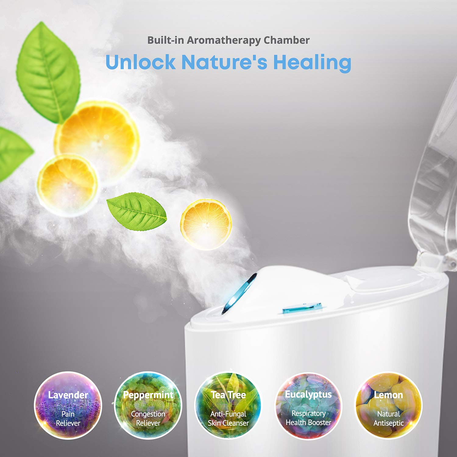 NanoSteamer PRO Professional 4-in-1 Nano Ionic Facial Steamer for Spas - 30 Min Steam Time - Humidifier - Unclogs Pores - Blackheads - Spa Quality - 5 Piece Stainless Steel Skin Kit Included: Beauty