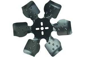 Derale 17313 Heavy Duty Fan Blade Series 1000 13" Steel Rigid Race Belt Driven Fan Standard Rotation