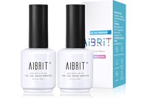 AIBRIT Gel Nail Polish Remover, 2 Pack Gel Polish Remover for Nails, No Need Soaking or Wrapping, Removedor de Esmalte Gel, 1fl oz/30ml