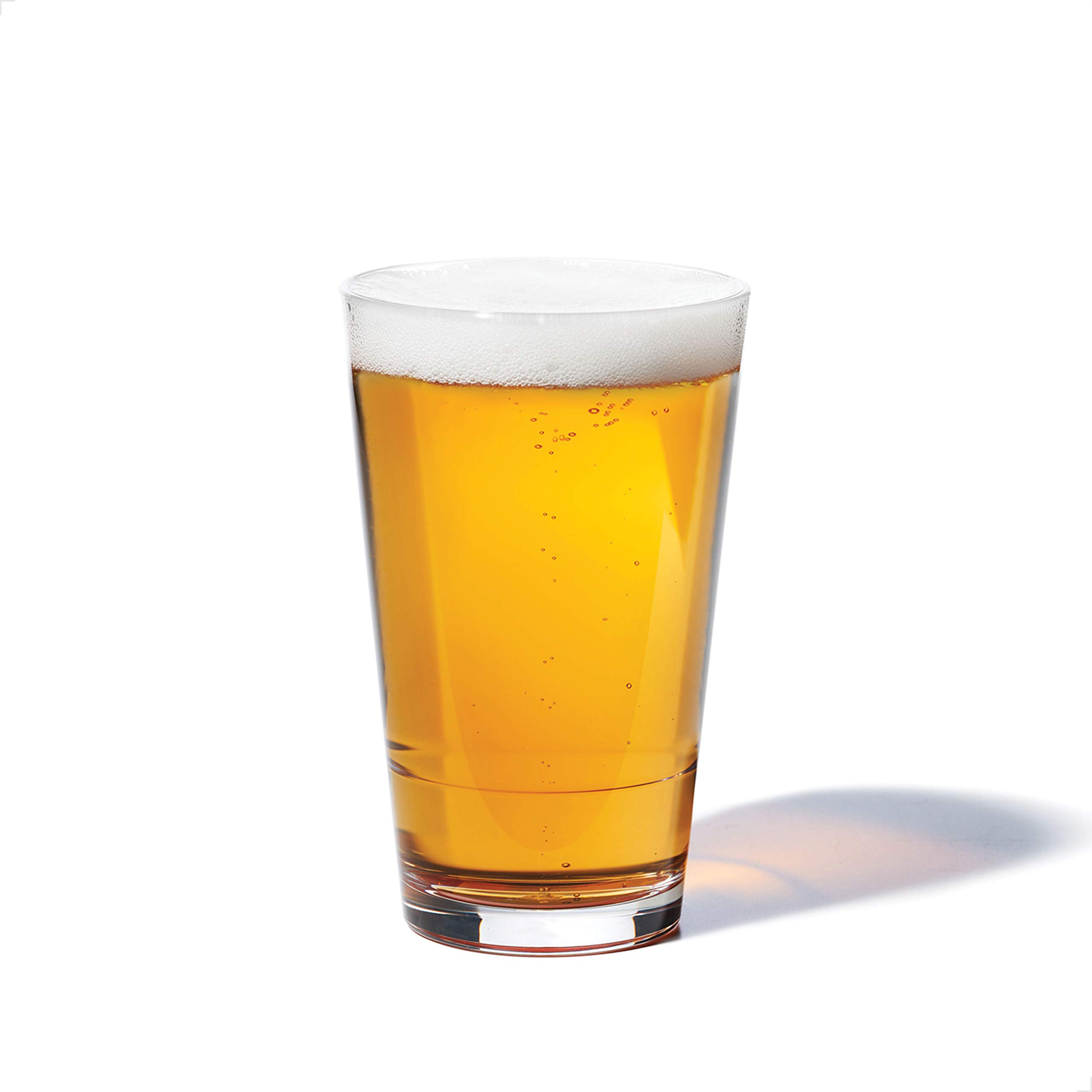 TOSSWARE RESERVE 16oz Pint SET OF 4, Tritan Dishwasher Safe & Heat Resistant Unbreakable Plastic Beer Glasses