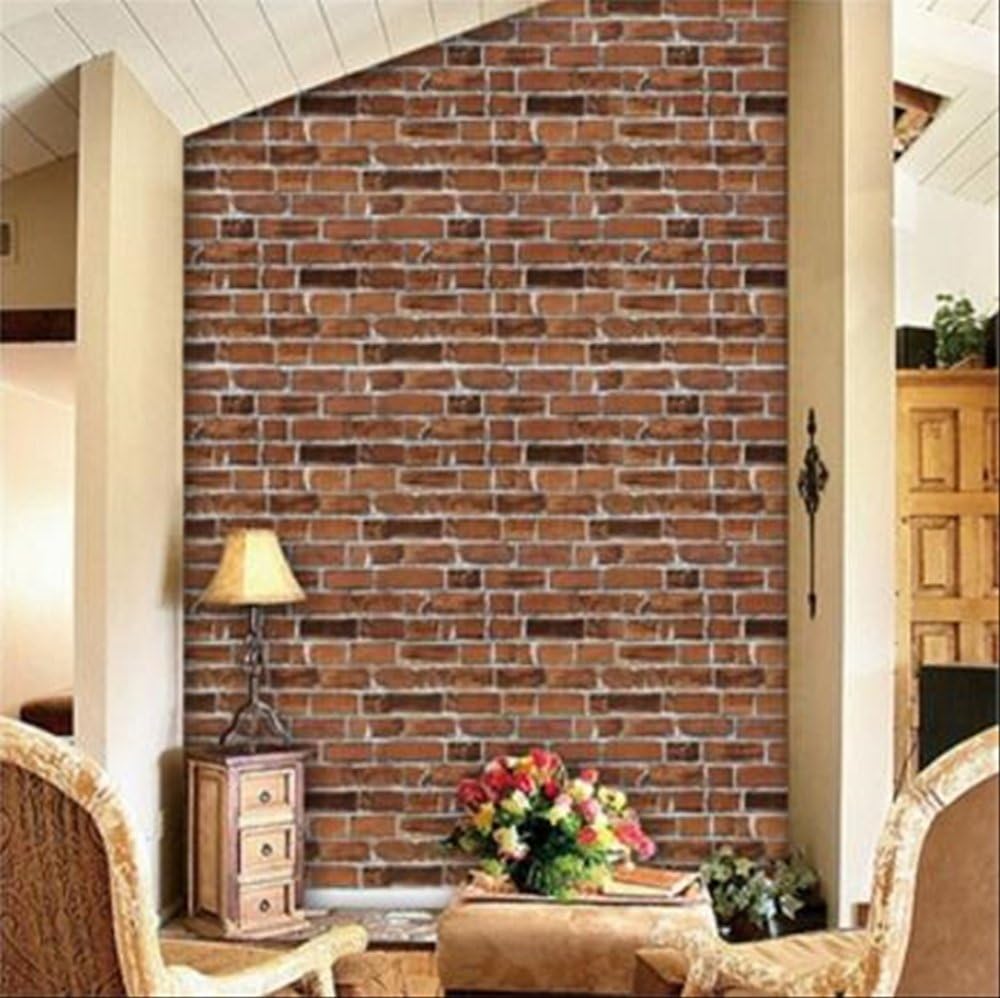 Amazon Acquasea レンガ 模様 壁紙 ウォールシート アンティーク調 ダークブラウン 防水 45cm 10m Diy 糊付き 裏紙を剥がして貼り付け 室内 屋外 簡単リフォーム 壁紙 Amazon Acquasea レンガ 模様 壁紙 ウォールシート アンティーク調 ダークブラウン 防水 45cm 10m Diy 糊付き 裏紙を剥がして貼り付け 室内 屋外 簡単リフォーム 壁紙