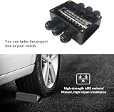 Therpin ABS Project Junction Box Enclosure Waterproof IP65 Black 200x120x75mm view 3