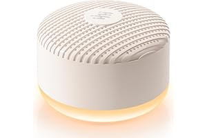 XSUTIC Portable Sound Machine & Night Light, White Noise Sound Machine for Baby & Adults with 12 Selected Sounds - Rechargeable, Memory Function, Timer - Sleep Soother, Home & Travel, Light Khaki