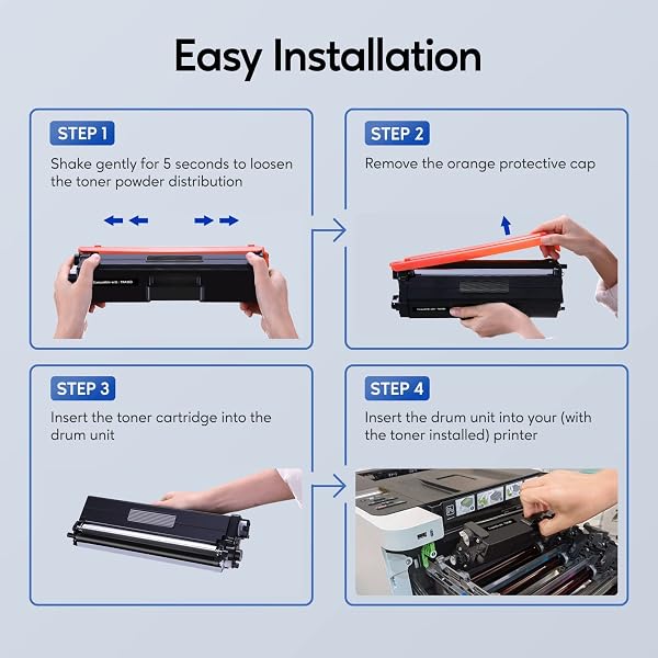 GOTOBY COMPATIBLE TONER CARTRIDGE REPLACEMENT FOR BROTHER TN436 TN 436 TN436BK TN433 TN431FOR BROTHER HL-L8360CDW HL-L8260CDW MFC-L8900CDW MFC-L8690CDW PRINTER (CYAN, YELLOW, MAGENTA, BLACK, 4 PACK)