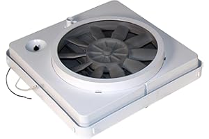 HENG’S INDUSTRIES HENG'S INDUSTRIES 90043-CR Vortex I Upgrade Kit | 12V RV Vent Fan | Powerful Airflow & Ventilation | Easy Install for RVs, Campers, Trailers & Motorhomes | White, Durable, Energy-Efficient Design