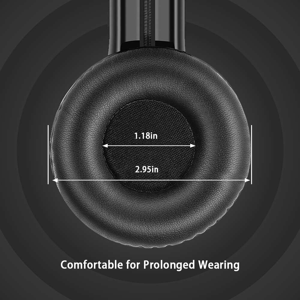 Picun Wireless Bluetooth Headphones 4.0 Foldable Headset Stereo Bass Built-in Mic for Women Girls (Rose Gold)