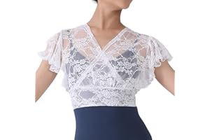 Dance Elite - Robinn - Full Lace Dance Top for Women. Tops for Women Ballet and Dance