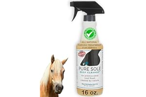 Pure Sole Thrush Treatment for Horses Hoof Spray Hoof Cleanse | All Natural Spray for A Healthy Horse Hoof, Use for White Line, Abscess Treatment, Cracks, and Hoof Wall Separation - 16 oz.