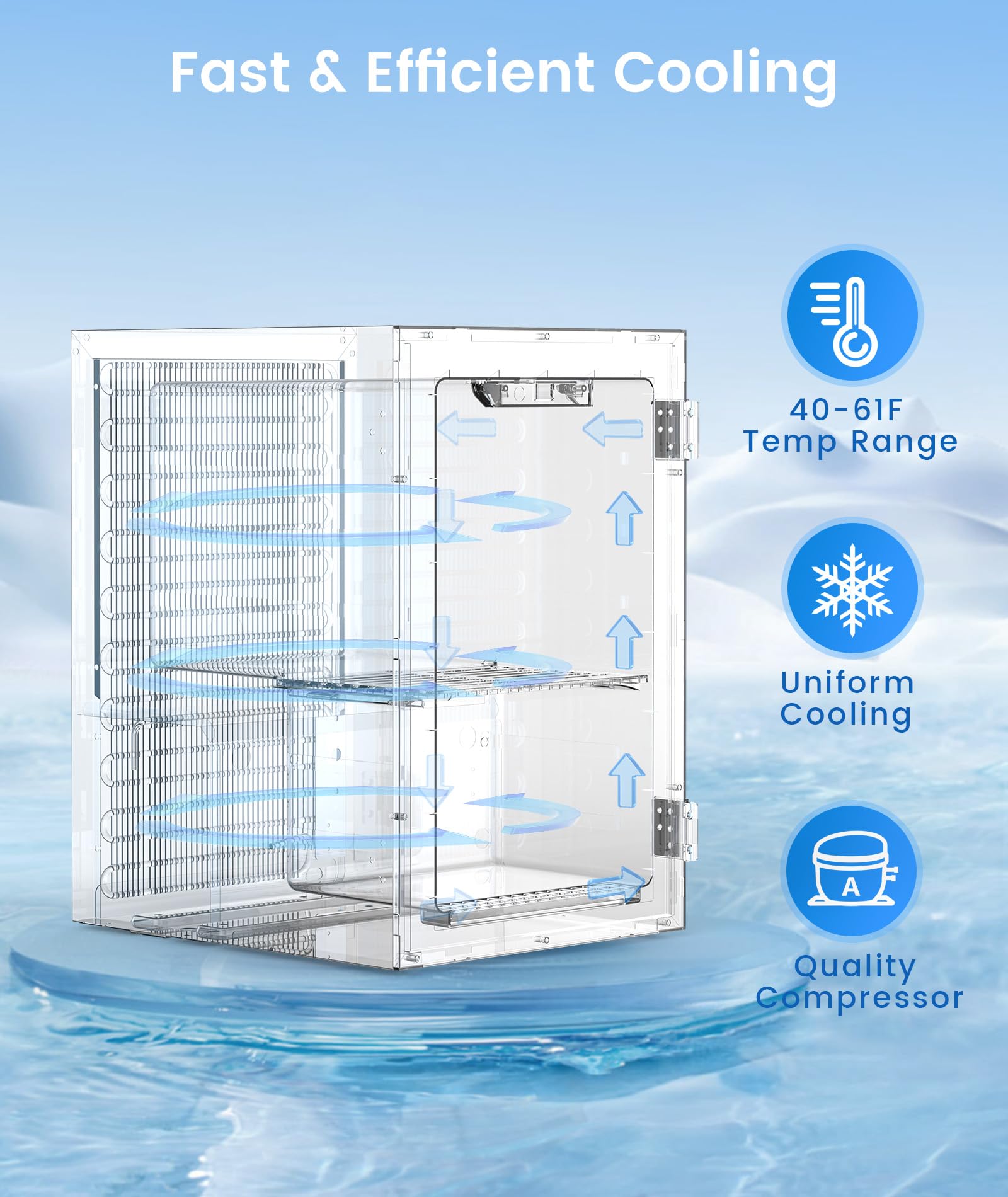 Kismile Mini refrigerador para oficina, enfriador de vino de 18 litros, refrigerador de bebidas pequeño de 0,6 pies cúbicos con control electrónico de temperatura ajustable, luz LED, para dormitorio, oficina