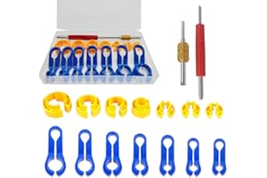 HQRNYP 16PCS AC Fuel Line Disconnect Tool Set, Auto Repair Tools, 1/4 5/16 3/8 1/2 5/8 3/4 7/8 Inch Master Quick Disconnect K