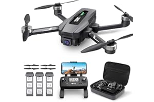 TENSSENX GPS Drone with 4K EIS UHD 130 FOV Camera for Adults Beginner, TSRC M7 FPV Quadcopter with 3 Batteries 90 Min Flight Time, Brushless Motor, 5GHz Transmission, Smart Return Home, Follow Me