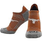 TCK NCAA No Show Socks Men's & Women's | Running Golf Ankle Sock | Licensed College Fan Gameday Apparel Merchandise Gear