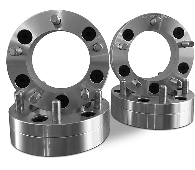 4 Wheel Adapters 6x5.5 to 5x5.5 2" Thick Use 5 Lug Wheels