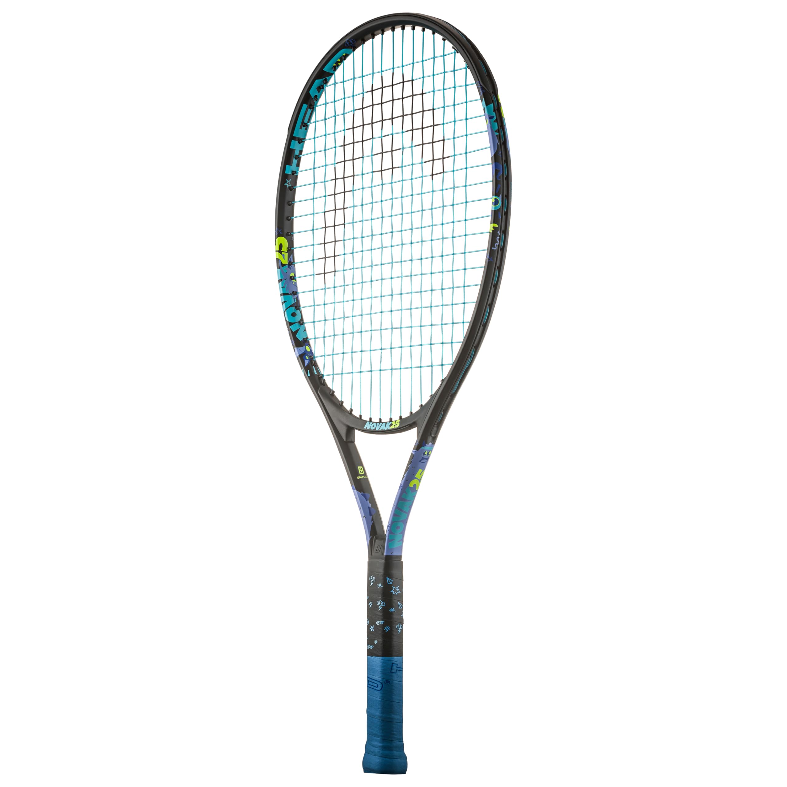 HEAD Novak 19 Tennis Racket, Black, 2-4 Years