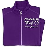 Women's Custom Nurse Jacket Personalized Embroidered Lightweight Jacket Nurse Jacket