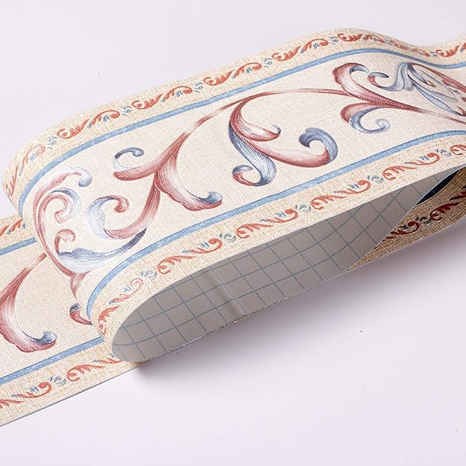 Papel pintado para bordes autoadhesivos, de vinilo grueso, impermeable