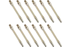 MAGICLULU Long Dart Shafts Aluminum Rods 12Pcs for Competitive Players 45Mm Copper Color Stems