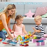 HIUME Building Bricks 1200 Pieces Compatible with Construction Blocks 12 Colors view 9
