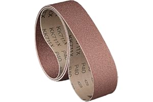 VSM 10-Pack - 3" x 18" 36 Grit (Coarse) - Aluminum Oxide Belts, Tear-Resistant Flexible Cloth Backing, Durable, Hand-Held Machine Compatible Sanding Belts