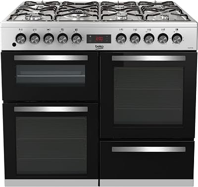 Beko KDVF100X Freestanding Dual Fuel Range Cooker Stainless Steel