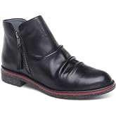 Aetrex Women's Mila Orthopedic Low Ankle Boots for Women - Arch Support Plantar Fasciitis Releif Booties for Women