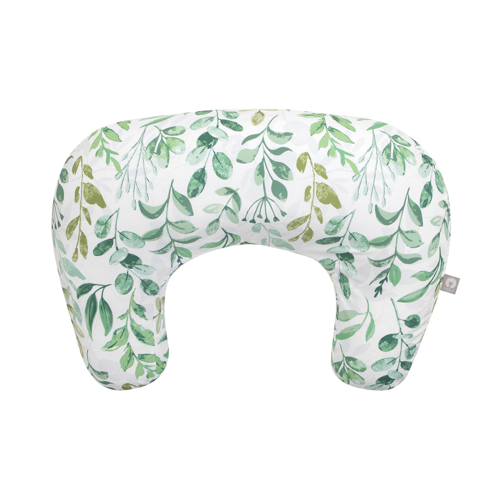 Photo 1 of Boppy Nursing Pillow - Ergonomic Bottle & Breastfeeding Pillow with High, Firm, Large Area, Water-Repellent Cushion with Washable Cover; Baby Safety Alliance Verified - Sage Green Leaf