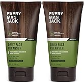 Every Man Jack Hydrating Face Wash for Men with Hyaluronic Acid & Niacinamide – Gently Removes Dirt and Oil, Revives Dry, Dull Skin – 5 fl oz (2 Pack)