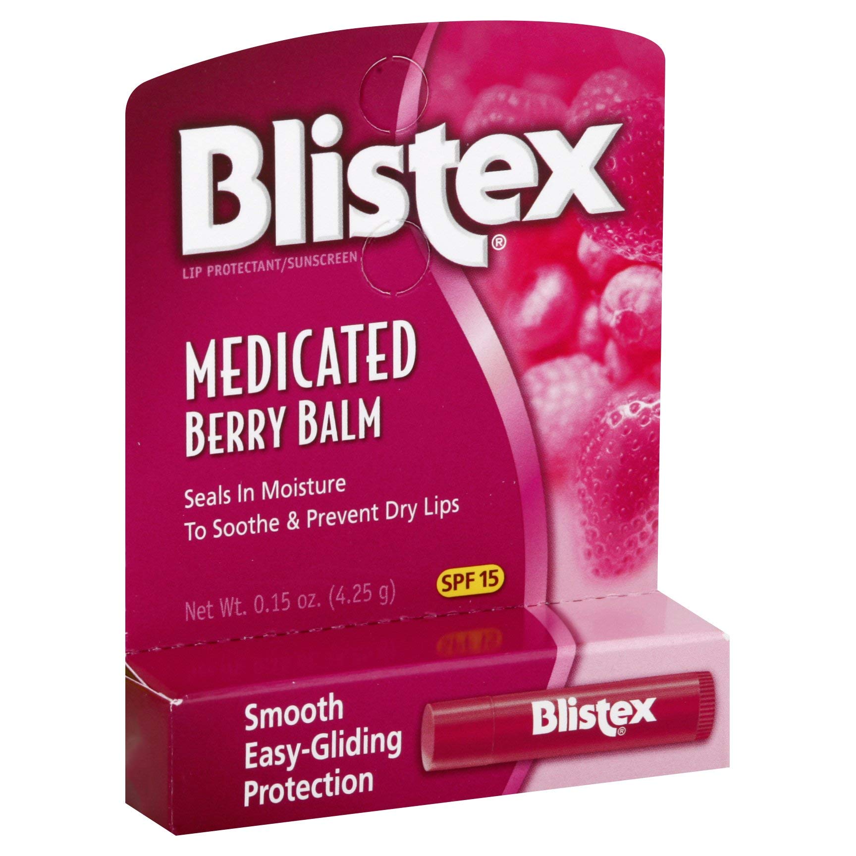 Blistex Medicated Lip Balm, Berry, .15Ounce Tubes (Pack of 24) (83134