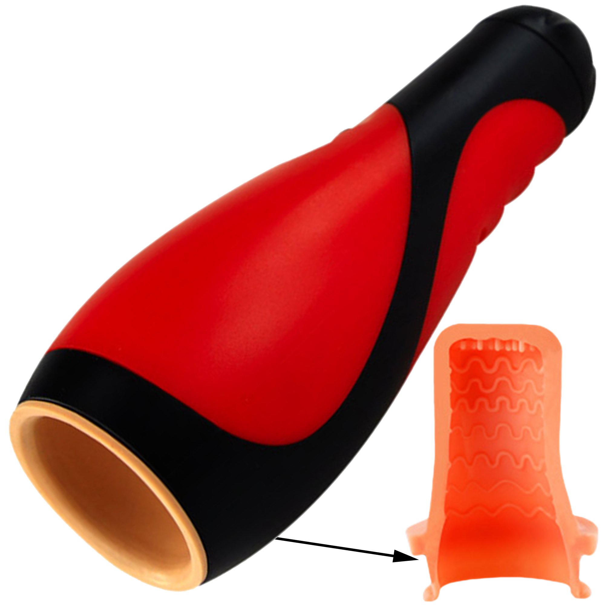 ViiNA AO Masturbatore di Fellatio Vibrante Ricaricabile Di Lusso Stimolatore del Glande (new)