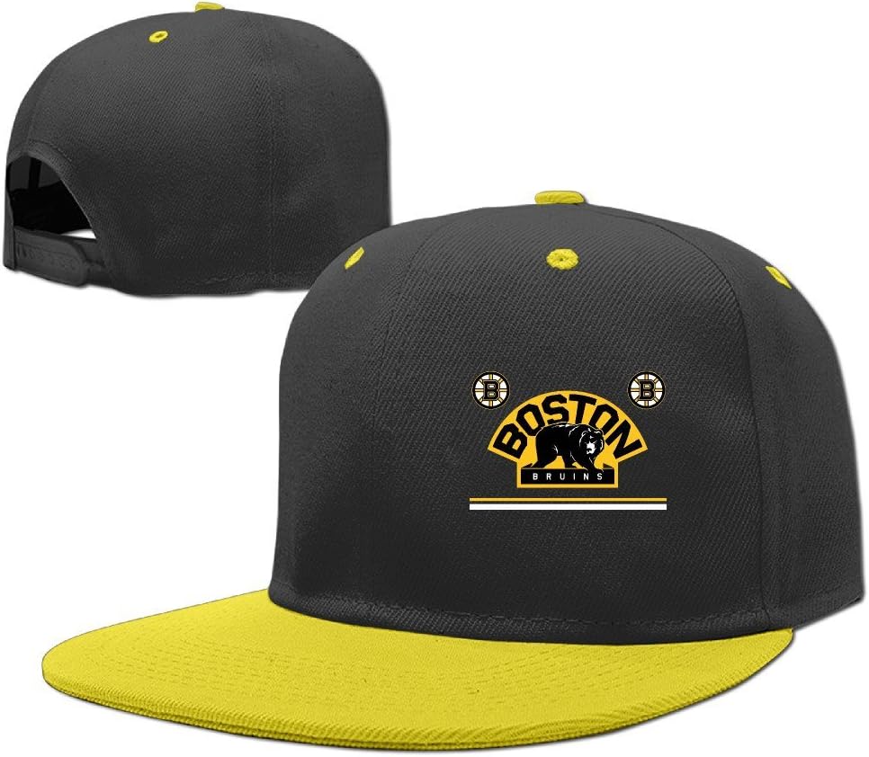 Kids Boston Bruin Hip Hop Cap Boys Girls Hat Snapback Adjustable One Size