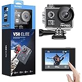 AKASO V50 Elite 4K60fps Touch Screen WiFi Action Camera Voice Control EIS 131 feet Waterproof Camera 8X Zoom Remote Control