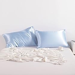 NTBAY 2 Pack Satin King Pillowcases for Hair and