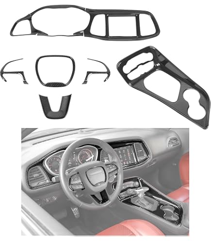Amazon.com: RT-TCZ Carbon Fiber Interior Trim Kit Cover Center