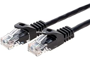 Cat6 Patch Network Cord RJ45 UTP Cable Ethernet (10FT, Black)