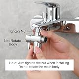 Tecmolog Brass Sink Valve Diverter 3 Way Chrome M22 to M24 SBA021C view 4