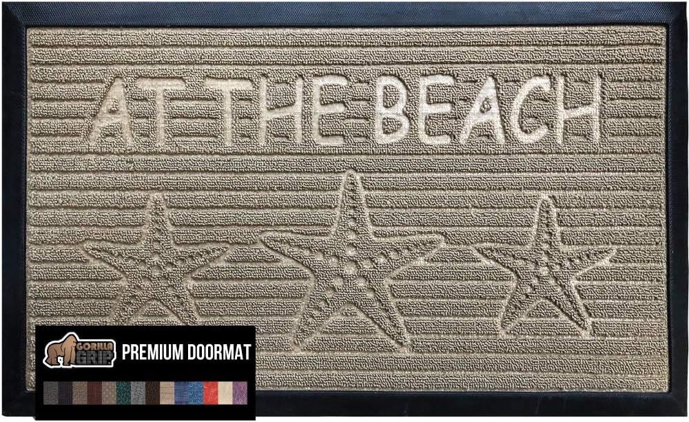 Gorilla Grip Original Durable Natural Rubber Door Mat, 47 x