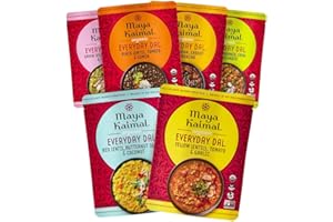 Maya Kaimal Foods - Organic Indian Everyday Dal - 12 pack variety of 10oz Ready to Eat Meals - Fully Cooked - Vegan - Kosher - Microwavable - made from Lentils, Beans, Squash, Coconut, Peas