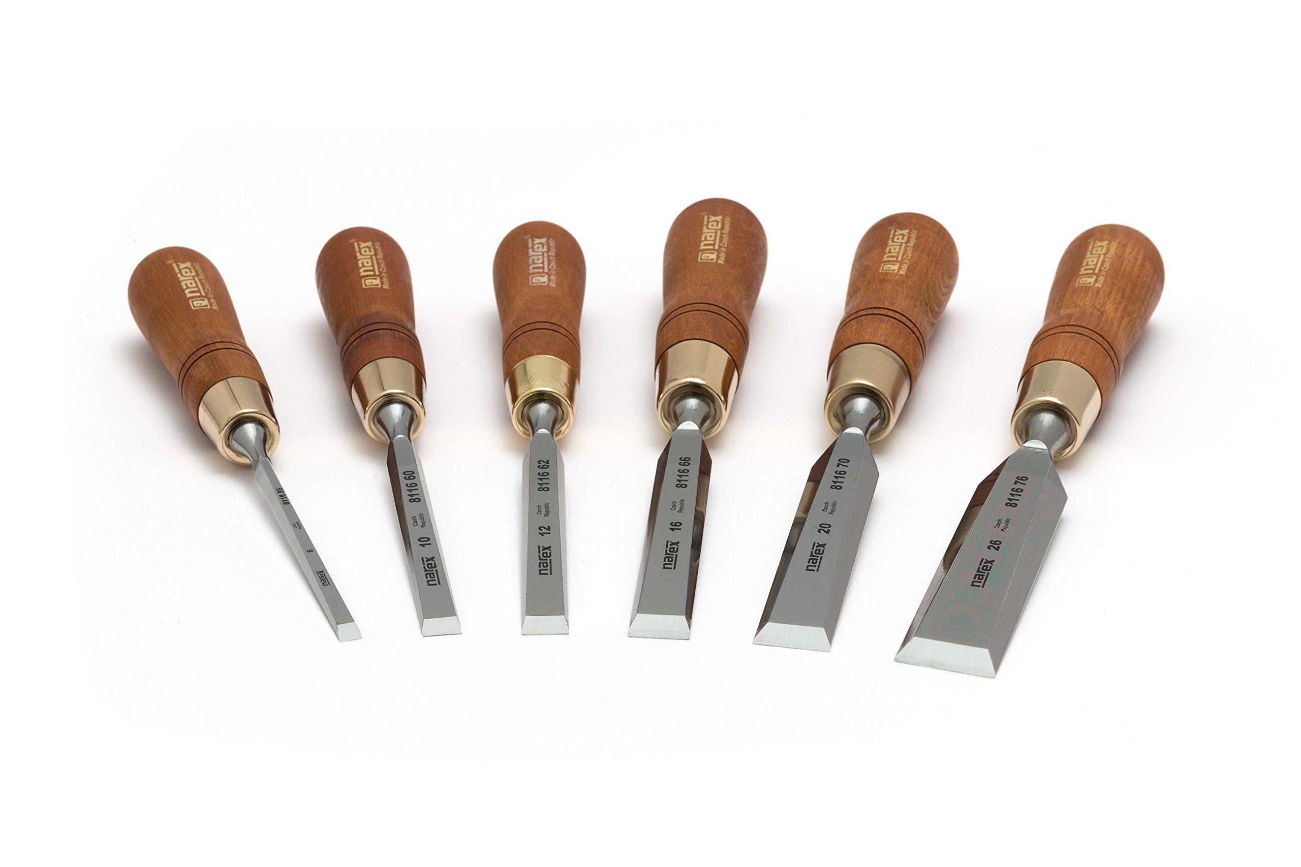 Narex Set of Bevel Edge chisels Premium, Wood LINE Plus 6-10-12-16-20-26